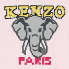 فستان بنات هودى بطبعة الفيل باللون الوردى, 1, hi-res